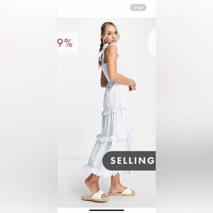 Women’s baby blue plaid sundress